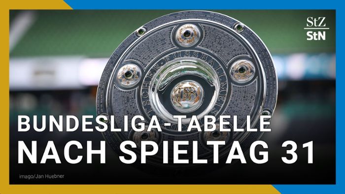 Bundesliga-Tabelle nach 31. Spieltag der Saison 2023/2024