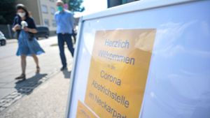 In der Elvertstraße in Bad Cannstatt wird nun auch  Personal aus Kitas und Schulen kostenlos getestet. Foto: Lichtgut/Max Kovalenko