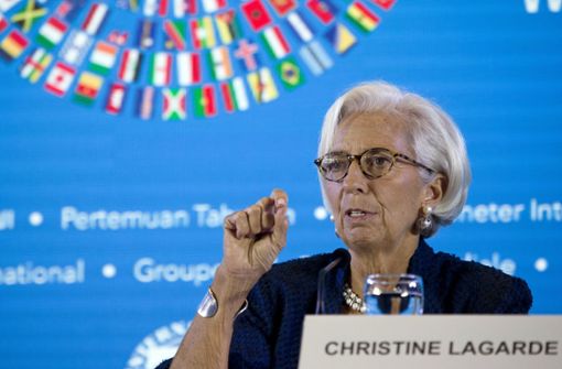 IWF-Chefin Christine Lagarde gibt Donald Trump eine deutliche Abfuhr. Foto: AP