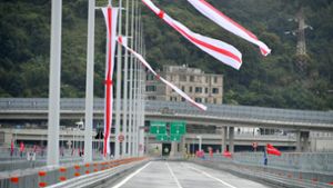 Die neue San-Giorgio-Brücke wurde am Montagabend eingeweiht. Foto: dpa/Gian Mattia DAlberto