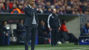 Wieder kein Triple: Pep Guardiola verlässt den FC Bayern im Sommer – ohne den wichtigen Titel in der Champions League geholt zu haben. Foto: AP