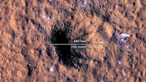 Die Marssonde „InSight“ bemerkte am 24. Dezember 2021 ein starkes Beben. Foto: AFP