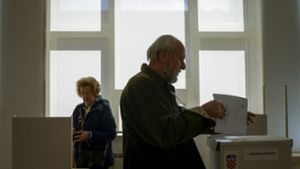 Parlamentswahl in Kroatien. Foto: dpa/Darko Bandic