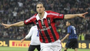 Zlatan Ibrahimovic im Dress des AC Mailand. Foto: AP/Antonio Calanni