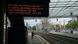 Am Donnerstag fahren im Stadtgebiet Stuttgart keine Busse und Bahnen der SSB. (Archivfoto) Foto: Andreas Rosar