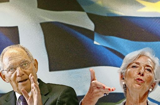 Schäuble würde die Finanzprobleme in Europa gerne ohne den von Christine Lagarde geführten IWF bewältigen. Foto:  