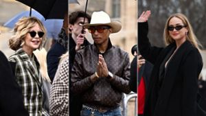 Stars wie Meg Ryan, Pharrell Williams oder Jennifer Lawrence (von links) haben den Weg nach Paris gefunden. Foto: AFP/Julien de Rosa