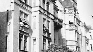 Das Elternhaus von Fritz Bauer in der Seestraße 59 (rechts  mit Türmchen) Foto: Stadtarchiv Stuttgart