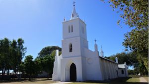 Die von Aborigines im späten 19. Jahrhundert erbaute Sacred Heart Church in Beagle Bay im australischen Bistum Broome. Foto: Imago/Pond5 Images