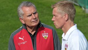 VfB-Präsident Dietrich (li.), Sportchef Schindelmeiser: Trennung naht Foto: Baumann