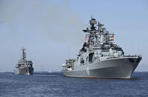 Ein russisches Kriegsschiff (Archivbild) Foto: IMAGO/ZUMA Wire/IMAGO/Alexander Kazakov/Kremlin Pool