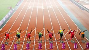 Auf die Plätze, fertig, los: Wie bei den Olympischen Spielen 2012 ist die Laufbahn im  Olympiastadion von London wieder der Mittelpunkt der Leichtathletik-Welt. Foto: Getty