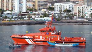 Ein spanischer Seenotrettungskreuzer. Vier tote Frauen wurden in einem Boot vor der Küste der südspanischen Stadt Cartagena gefunden (Symbolfoto). Foto: dpa/Europa Press