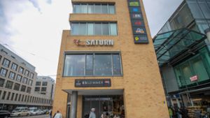 Der Saturn-Elektrofachmarkt im ES in Esslingen schließt am 17. August die Türen. Foto: Roberto Bulgrin/bulgrin