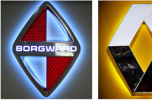 Borgward und Renault haben Markenzeichen in der Grundform einer Raute. Foto: /imago/Christoph Hardt, dpa/Sebastian Gollnow