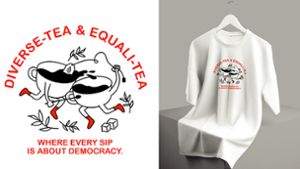 Der neu gegründete Verein „Demokratie feiern“ mit wichtigen, gut gestalteten Botschaften. Foto: Demokratie feiern/StZ