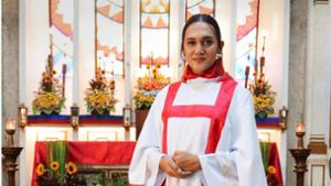 Diakonin Wowa Ledama ist eine Transfrau und gehört zur Iglesia Filipina Independiente. Foto: Felix Lill