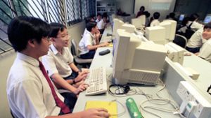 Schon in den 90er Jahren waren Computer an Singapurs Schulen normal. Foto: imago/Rainer Unkel
