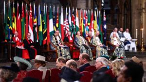 Beim traditionellen Gottesdienst in der Westminster Abbey sind unter anderem Königin Camilla und Prinz William anwesend. Foto: AFP/HENRY NICHOLLS