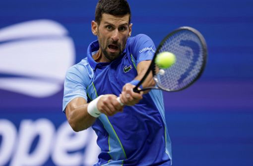 Novak Djokovic spielt mit 36 wie in jungen Jahren. Foto: AFP/KENA BETANCUR