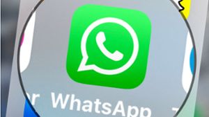 Neue Funktion beim WhatsApp Messenger (Symbolbild). Foto: AFP/DENIS CHARLET