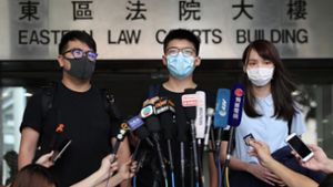 Hongkonger Aktivisten im Juli Foto: dpa/May James