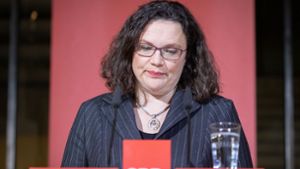 Noch wird die Parteivorsitzende Andrea Nahles in der SPD nicht in Frage gestellt – aber der Druck auf sie steigt. Foto: dpa