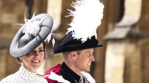 Kate, die Prinzessin von Wales, mit ihrem Mann, dem britischen Thronfolger Prinz William Foto: dpa/Henry Nicholls