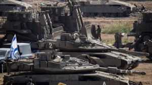Israelische Panzer schossen nach Armeeangaben zurück (Symbolbild). Foto: IMAGO/UPI Photo/Jim Hollander