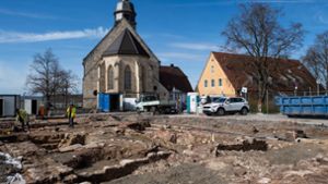 Die archäologischen Grabungen auf dem Schlossberg schreiten voran. Foto: Eibner-Pressefoto/Michael Memmler