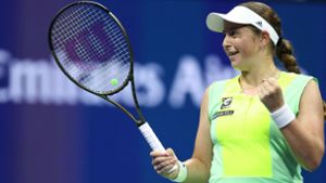 Jelena Ostapenko hat das Viertelfinale der US Open erreicht. Foto: Getty Images via AFP/ELSA