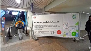 Bahnhof  in Waiblingen: Aufzüge sollen Anfang Mai wieder fahren