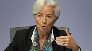 Christine Lagarde  sieht    noch Potenzial für   Leitzinssenkungen Foto: AFP/Daniel Roland