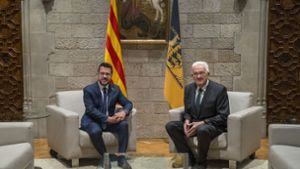 Ministerpräsident Winfried Kretschmann (Grüne) trifft den katalonischen Regierungschef Pere Aragonès im Präsidentenpalast in Barcelona. Foto: Staatsministerium Baden-Wuerttemberg/Staatsministerium Baden-Wuerttemberg