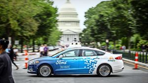 Der Autobauer Ford testet selbstfahrende Autos in der Praxis – wie hier in Washington D.C. Foto: Ford-Werke GmbH