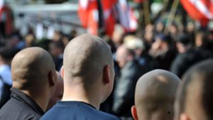 In Baden-Württemberg ist die Zahl der Rechtsextremisten spürbar gestiegen. (Symbolbild) Foto: dpa/Bernd Thissen