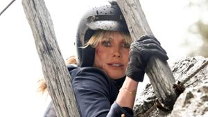 Heidi Klum beim Einsatz in der ZDF-Reihe Die Bergretter. Foto: ZDF/Barbara Bauriedl.