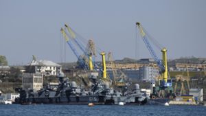 Ukrainische Drohnen haben ein Patrouillenboot der russischen Schwarzmeerflotte getroffen. Foto: dpa/Uncredited