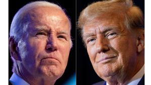 Joe Biden (l) und Donald Trump treten zur US-Präsidentschaftswahl an. Foto: --/AP/dpa