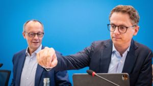 CDU-Chef Friedrich Merz verknüpft mit der Berufung von Carsten Linnemann (re.) zum neuen Generalsekretär die Hoffnung auf ein konservativeres CDU-Profil. Foto: Chris Emil Janßen/IMAGO