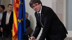 Kataloniens Separatisten-Führer Carles Puigdemont Foto: AFP
