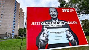 SPD-Kanzlerkandidat Olaf Scholz verspricht stabile Renten. Doch ist das überhaupt möglich? Foto: epd/Norbert Neetz
