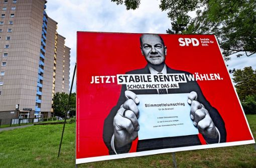 SPD-Kanzlerkandidat Olaf Scholz verspricht stabile Renten. Doch ist das überhaupt möglich? Foto: epd/Norbert Neetz