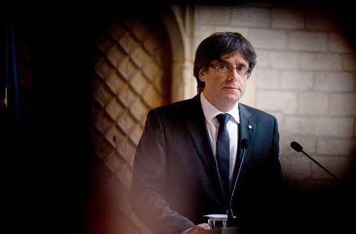 Der katalanische Regierungschef Puigdemont hatte am Donnerstag die Forderung nach vorgezogenen Neuwahlen in Katalonien abgesagt. Foto:dpa