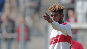 Jérôme Onguéné will sich beim VfB Stuttgart durchbeißen. Foto: Pressefoto Baumann
