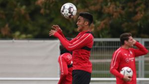 Feilt an seinem Torabschluss: VfB-Stürmer Nicolas Gonzalez Foto: Baumann