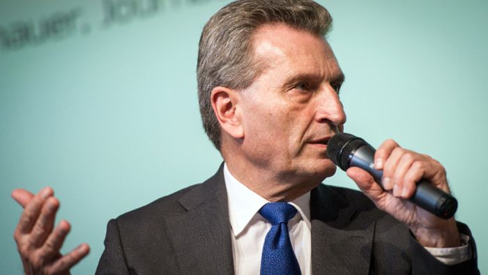 Günther Oettinger verteidigt umstrittene EU-Regeln