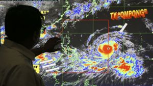 Die Philippinen haben sich am Freitag unter Hochdruck auf die Ankunft des gefährlichen Supertaifuns „Mangkhut“ vorbereitet. Foto: AP
