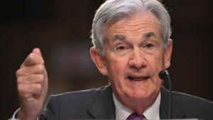 Die Andeutungen von US-Notenbankpräsident Jerome Powell wecken Rezessionsängste in den USA und ziehen die Börsen in Europa in Mitleidenschaft. Foto: AFP/MANDEL NGAN