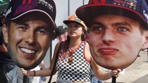 Frauen-Power für Sergio Perez und Max Verstappen: Beim Großen Preis von Mexiko war die Anzahl der weiblichen Fans unter den 140 000 Zuschauern besonders hoch. Foto: imago/Charles Coates